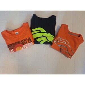 Denver Broncos NFL team apparel T-shirts size large a lot of 3 Vintage?